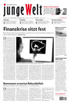 Aktuelle Titelseite der Tageszeitung junge Welt