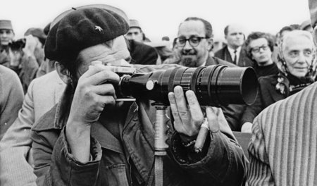 Che bei einer Großkundgebung auf der Plaza de la Revolución (und...