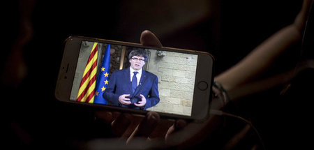 Warten auf Puigdemont: Der Ministerpräsident sprach um 17 Uhr