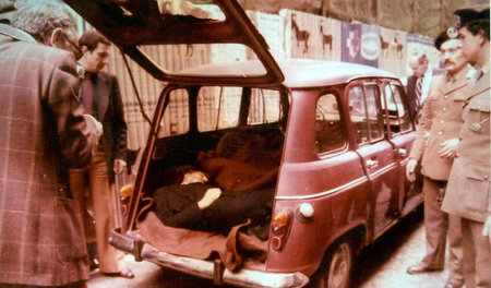 9. Mai 1978. Die Entführer hatten Aldo Moro in den Kofferraum ei...