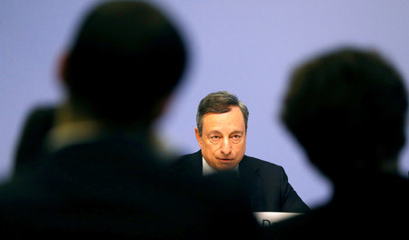 Nachdenklicher EZB-Präsident: Mario Draghi sorgt sich um den Eur...