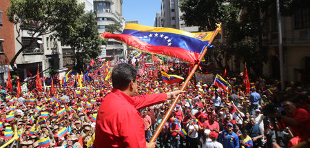 Venezuelas Präsident Nicolás Maduro zeigte sich am Sonnabend in ...