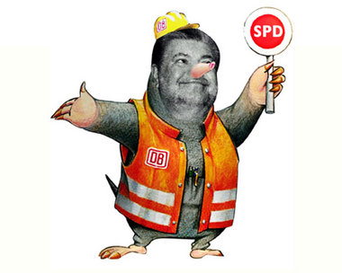 Auf dem Bundesparteitag der SPD im Oktober spielte Parteichef Ku...
