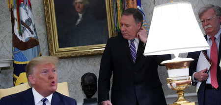 Iran traut dem US-Trio Vernunft zu: Donald Trump, Michael Pompeo...