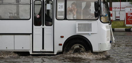 Klimawandel ist auch in Russland angekommen: Eine überflutete St...