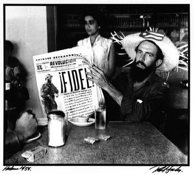 Camilo Cienfuegos (1932–59) am Tag der Feierlichkeiten des 26.Ju...
