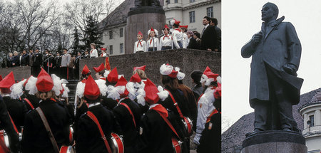 Wünsdorf bei Berlin 1982: Leninpioniere feiern in der Garnison d...