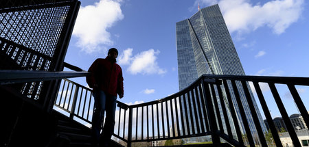 Mehr als nur eine abstrakte Bedrohung: die EZB mit Sitz in Frank...