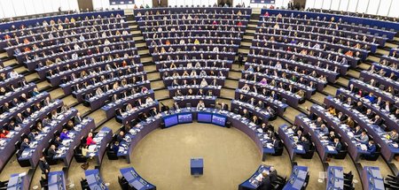Plenarsaal des EU-Parlaments in Strasbourg: Transparenz der Lobb