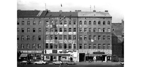 Besetztes Haus in der Oranienstraße 3 in Berlin-Kreuzberg (undat...