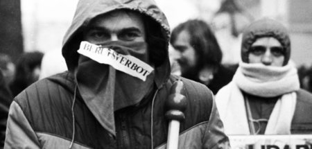 Demonstranten in Dortmund (11.2.1978)