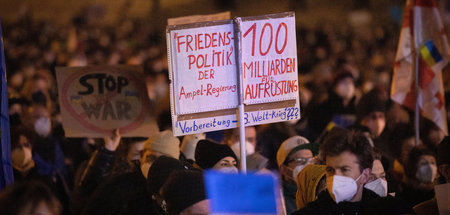 Demo gegen den Krieg in der Ukraine am 02.03.2022 in München