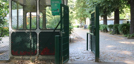 Stadion Rehberge: Da muss man durch, um zum schmucken Areal im g...