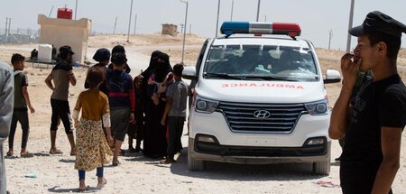 Gefährliches Camp: Regelmäßig müssen durch IS-Frauen verletzte P...