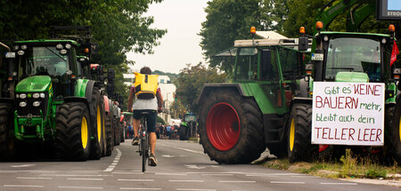 Bauernprotest gegen die Agrarpolitik der Europäischen Kommission...