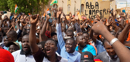 Demonstration in der nigrischen Hauptstadt Niamey anlässlich des...