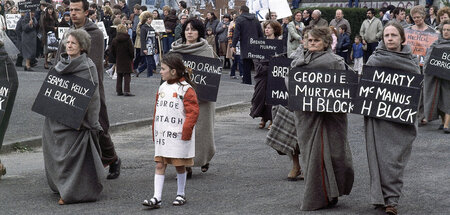 Unterstützung des Bettlakenprotests in den H-Blocks (April 1981)