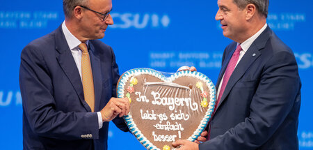 Ein Herz und eine Seele: Parteivorsitzende von CDU und CSU (Münc...