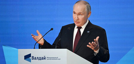 Wladimir Putin beim Waldai-Forum am Donnerstag in Sotschi