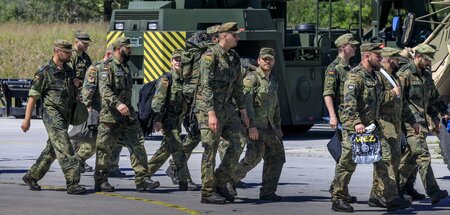 NATO-Manöver in der Oberlausitz (Weißkeißel, Juni 2023)