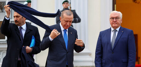 Beim NATO-Partner zu Besuch: Der türkische Staatschef Recep Tayy...