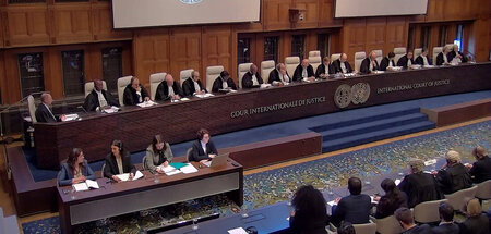 Gewichtiges Signal: Die Richter des Internationalen Gerichtshofs...