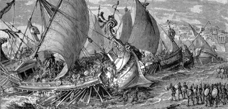 Unvermeidlicher Konflikt? Seeschlacht der griechischen Mächte Sp...