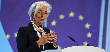 »Falsche Strategie«: EZB-Präsidentin Christine Lagard am Donners...
