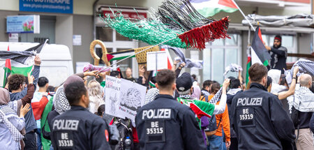 Demonstranten in Berlin (30.3.2024)