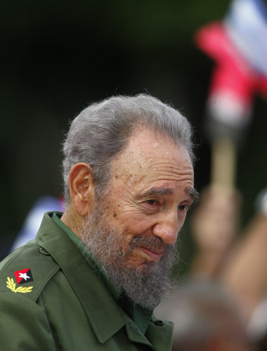 Fidel Castro während seiner Rede am 26. Juli 2006 in Bayamo