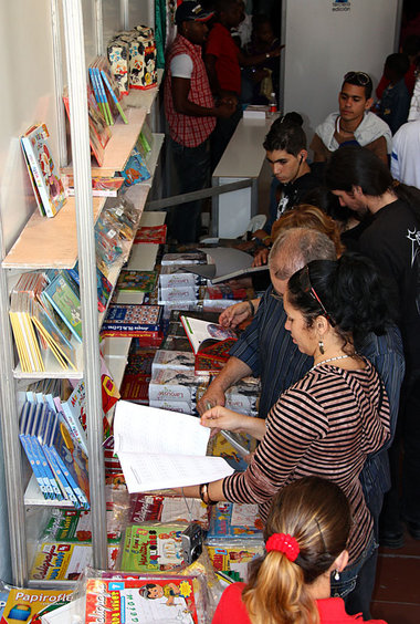 Dicht umlagert waren bei der Buchmesse 2010 vor allem die Stände...
