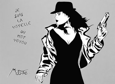 »Je suis la voyelle / du mot voyou / Ich bin der Vokal des Worte...