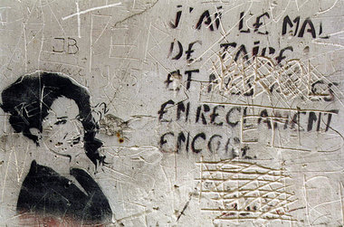 »J’ai le mal de taire et mes ailes en réclament encore / Ich hab...