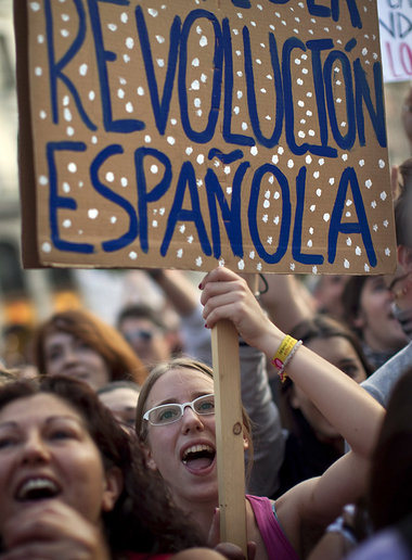 »Spanische Revolution« an der Puerta del Sol in Madrid