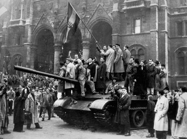 Aufständische im Oktober 1956 in Budapest