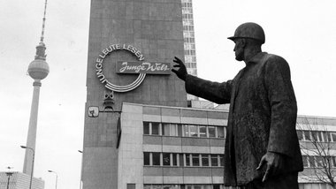 Das JW-Domizil am Berliner Alexanderplatz zwischen 1975 und 1991...