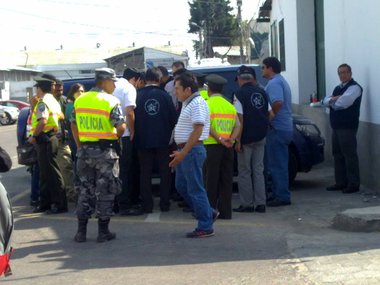 Ecuadors Polizei greift ein