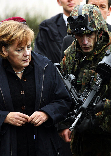 Im November 2006 informierte sich Bundeskanzlerin Merkel vor Ort...
