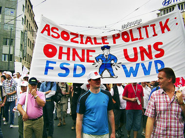 Demonstration der FSD-Beschäftigten am Freitag in Frankfurt/Main Demonstration der FSD-Beschäftigten am Freitag in Frankfurt/Main