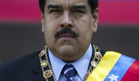 Präsident Nicolás Maduro am Montag in Caracas