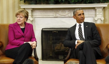 Kanzlerin Merkel zu Gesprächen bei US-Präsident Obama am Montag ...
