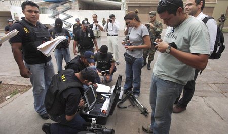 Putsch in Tegucigalpa gegen den honduranischen Präsidenten Zelay...