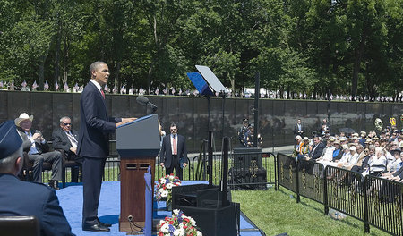 US-Präsident Barack Obama kündigte am 28. Mai 2012 an der »Vietn...