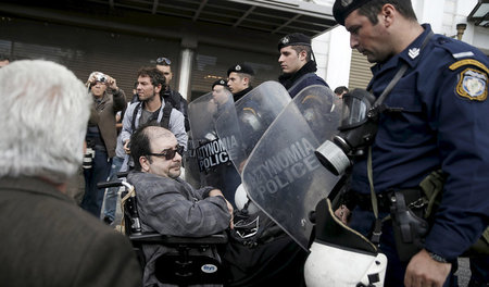 Widerstand gegen die Austeritätspolitik: Protest in Athen (3.12....
