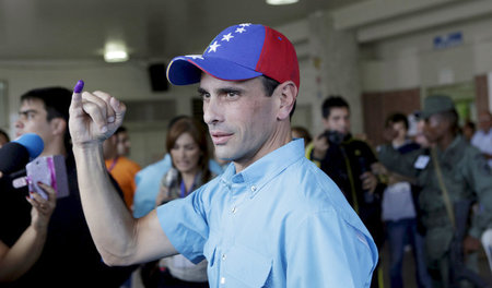 Henrique Capriles gewann als Chef des rechten Wahlbündnisses »Ti...
