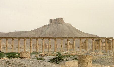 Antike Säulenstraße in Palmyra (Aufnahme vom 12. Juni 2009) Antike Säulenstraße in Palmyra (Aufnahme vom 12. Juni 2009)