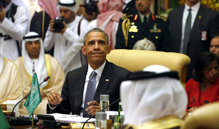 Zu Gast bei Freunden: US-Präsident Barack Obama während einer Si...