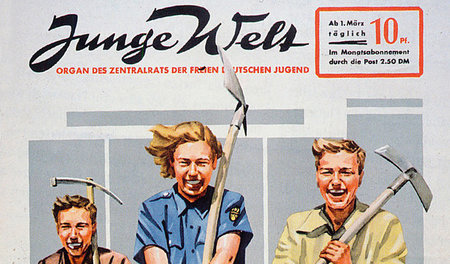 Werbeplakat für die Junge Welt 1952