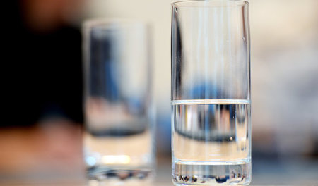Ruhig trinken: Gläser, gefüllt mit Berliner Leitungswasser