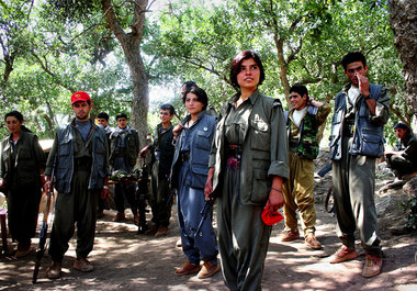 PKK-Rebellinnen am 21.Juli in Lewzhe, Nordirak